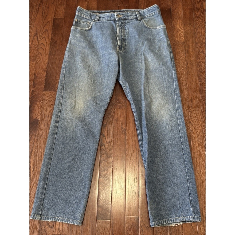 Ermenegildo Zegna Jeans Mens 38 Blue Denim Made In Italy Classic Straight Leg‎